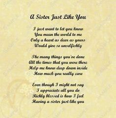 Sister Poems That Make You Cry
