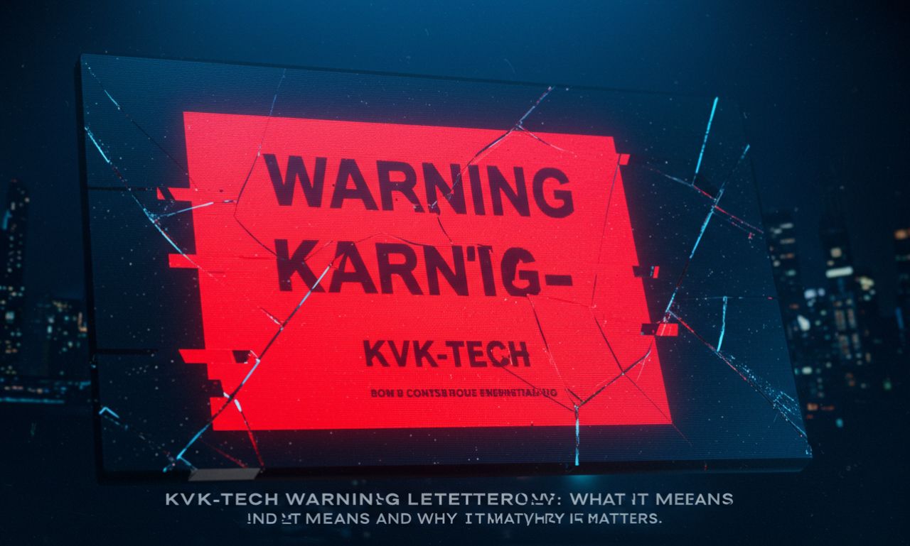 KVK-Tech Warning Letter