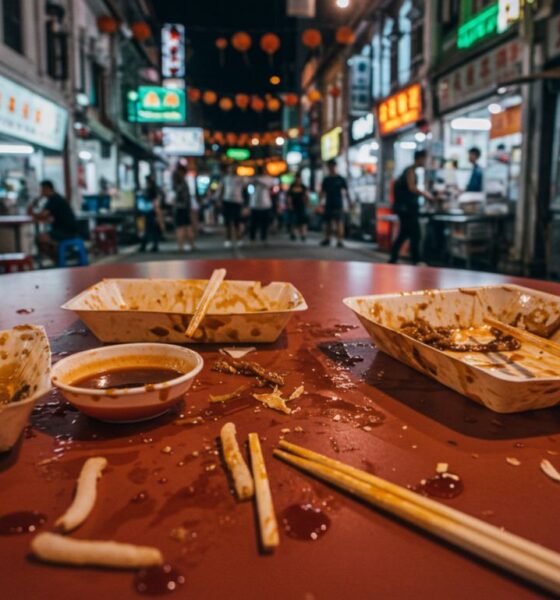 Chinatown Hawker Leftovers Consumption